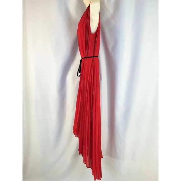 NEW Ted Baker London Red Pleated Maleeta High-Low Gown $349 - Picture 8 of 15